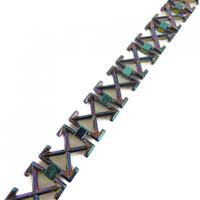 オフホワイト OFF?WHITE BRACELET ARROWS BRACELET IN SILVER