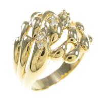 K18YG ダイヤモンドリング