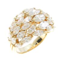 K18YG ダイヤモンドリング