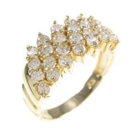 K18YG ダイヤモンドリング