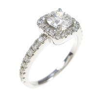 プラチナダイヤモンドリング 0．624ct・F・VVS1・VG