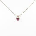 K18YG ルビーネックレス