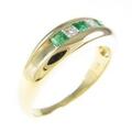 K18YG エメラルドリング