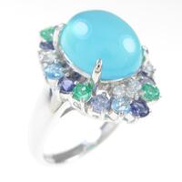 K14WG カルセドニーリング