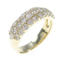 K18YG パヴェ ダイヤモンドリング