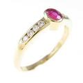 K18YG ルビーリング