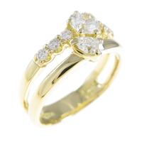 K18YG ダイヤモンドリング