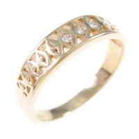 K18YG ダイヤモンドリング