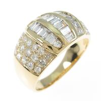 K18YG ダイヤモンドリング