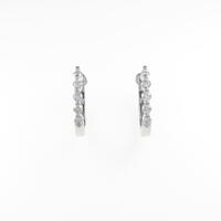 K18WG ダイヤモンドピアス