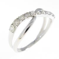 K18WG ダイヤモンドリング