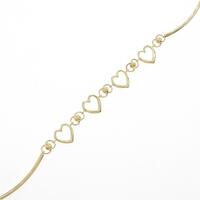 K18YG ハート ブレスレット