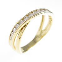 K18YG ダイヤモンドリング