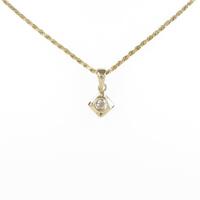 K18YG／750YG ダイヤモンドネックレス