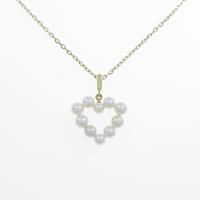 ミキモト ハート アコヤパールネックレス