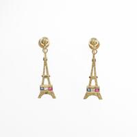 K18YG カラーストーンイヤリング