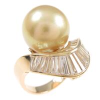 K18YG シロチョウパールリング