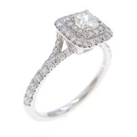 ティファニー ソレスト リング 0．23ct・H・VS2・クッションカット