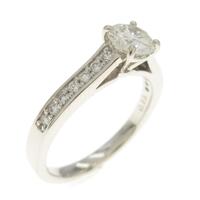 【リメイク】プラチナダイヤモンドリング 0．524ct・G・I1・VG
