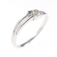 K18WG ダイヤモンドリング