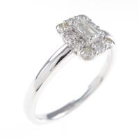 K18WG ダイヤモンドリング