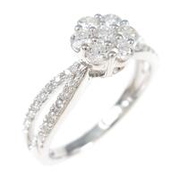 ポンテヴェキオ フラワー ダイヤモンドリング