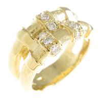 K18YG ダイヤモンドリング