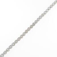 K18WG ダイヤモンドブレスレット