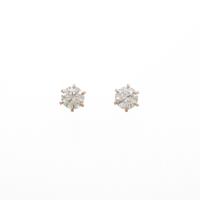 【リメイク】K18PG ダイヤモンドピアス 0．382ct・0．396ct・FaB・SI1・VG