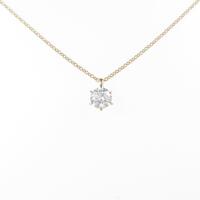 【リメイク】K18YG ダイヤモンドネックレス 0．310ct・D・VVS2・EXT H＆C
