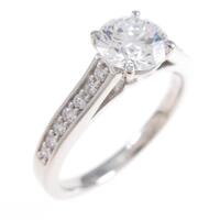 【リメイク】プラチナダイヤモンドリング 0．786ct・D・VS2・EXT