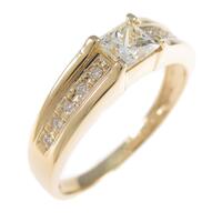 K18YG ダイヤモンドリング