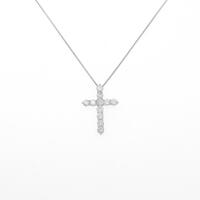 PT クロス ダイヤモンドネックレス