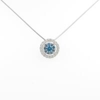 K18WG ダイヤモンドネックレス