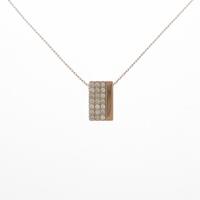 K18PG パヴェ ダイヤモンドネックレス