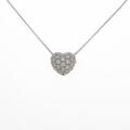 PT ハート パヴェ ダイヤモンドネックレス