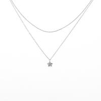 K14WG スター ダイヤモンドネックレス