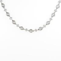 K18WG ダイヤモンドネックレス