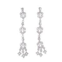 K18WG ダイヤモンドピアス