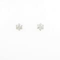 K18YG ダイヤモンドピアス 0．303ct・0．307ct・H?I・VS2・EXT