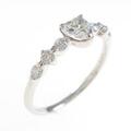 プラチナダイヤモンドリング 0．308ct・I・SI1・ハートシェイプ