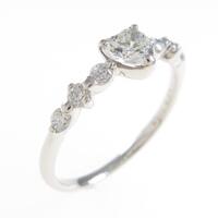プラチナダイヤモンドリング 0．308ct・I・SI1・ハートシェイプ