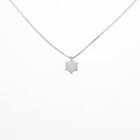 K18WG ダイヤモンドネックレス 0．342ct・F・I1・VG