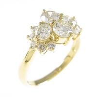 K18YG ダイヤモンドリング