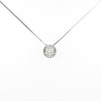 K18WG ダイヤモンドネックレス