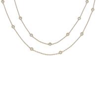 K18YG ダイヤモンドネックレス