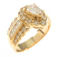 K18YG ダイヤモンドリング