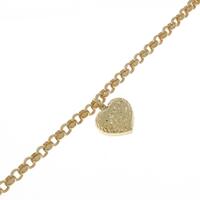 K18YG ハートブレスレット