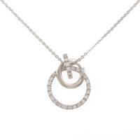 K18WG ダイヤモンドネックレス