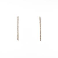 K10YG／K14WG ダイヤモンドピアス